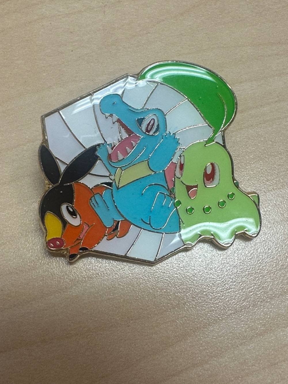 Official Pokémon Johto Starters Enamel Pin – New in Packaging